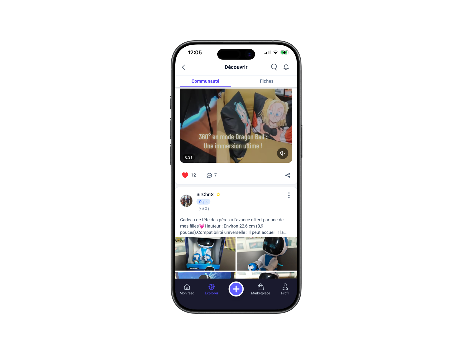 Mockup feed social